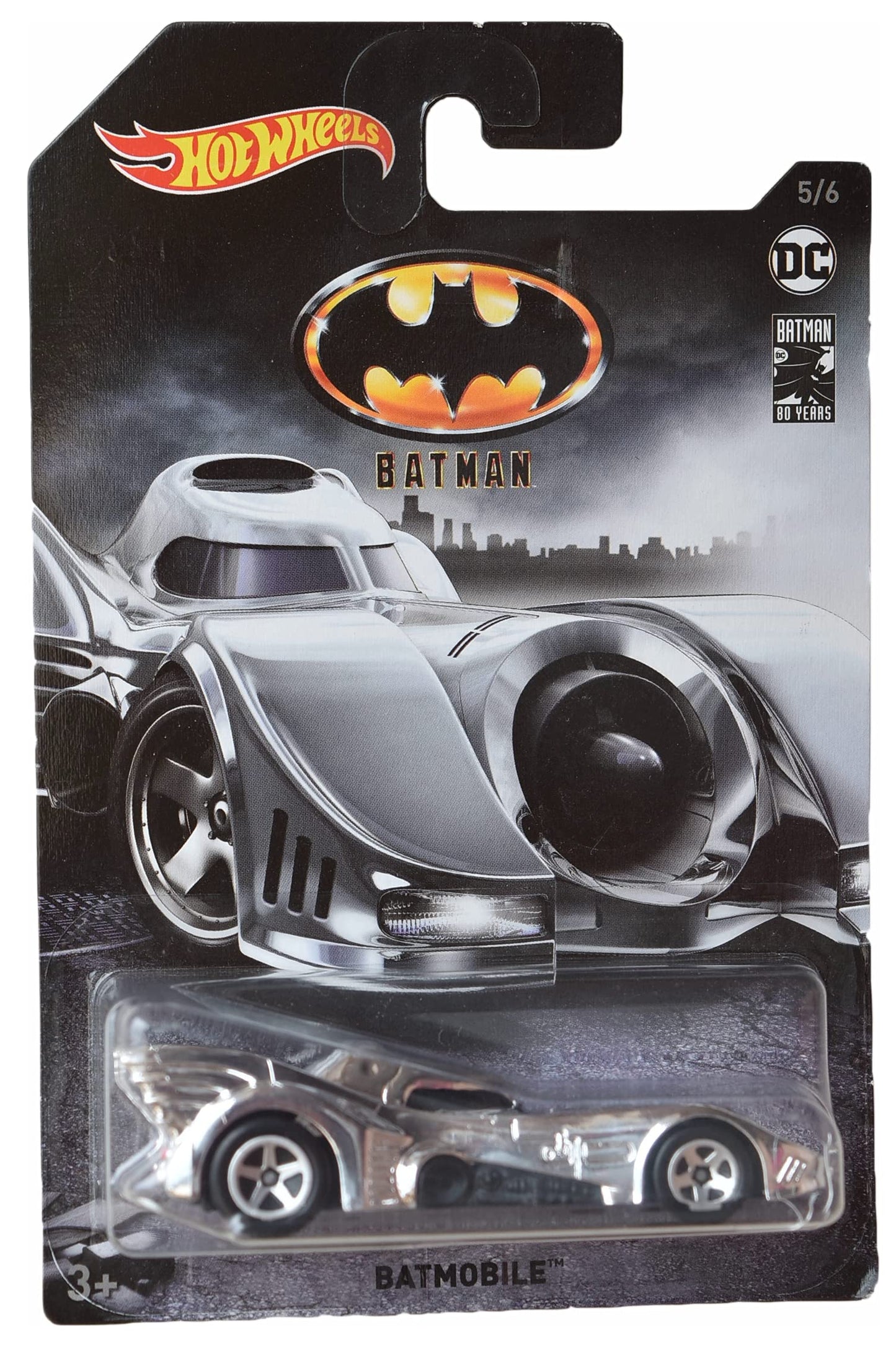 Hot Wheels Batmobile, [Chrome] Batman 80 Years 5/6