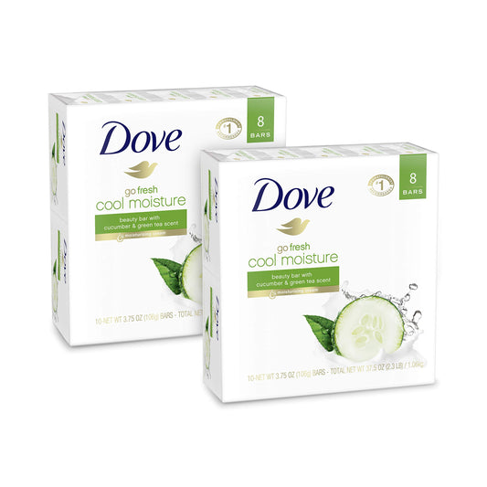 Dove More Moisturizing than Bar Soap, Cucumber and Green Tea Beauty Bar, 3.75 Ounce, 16 Count (Pack of 1) Beauty & Personal Care Dove