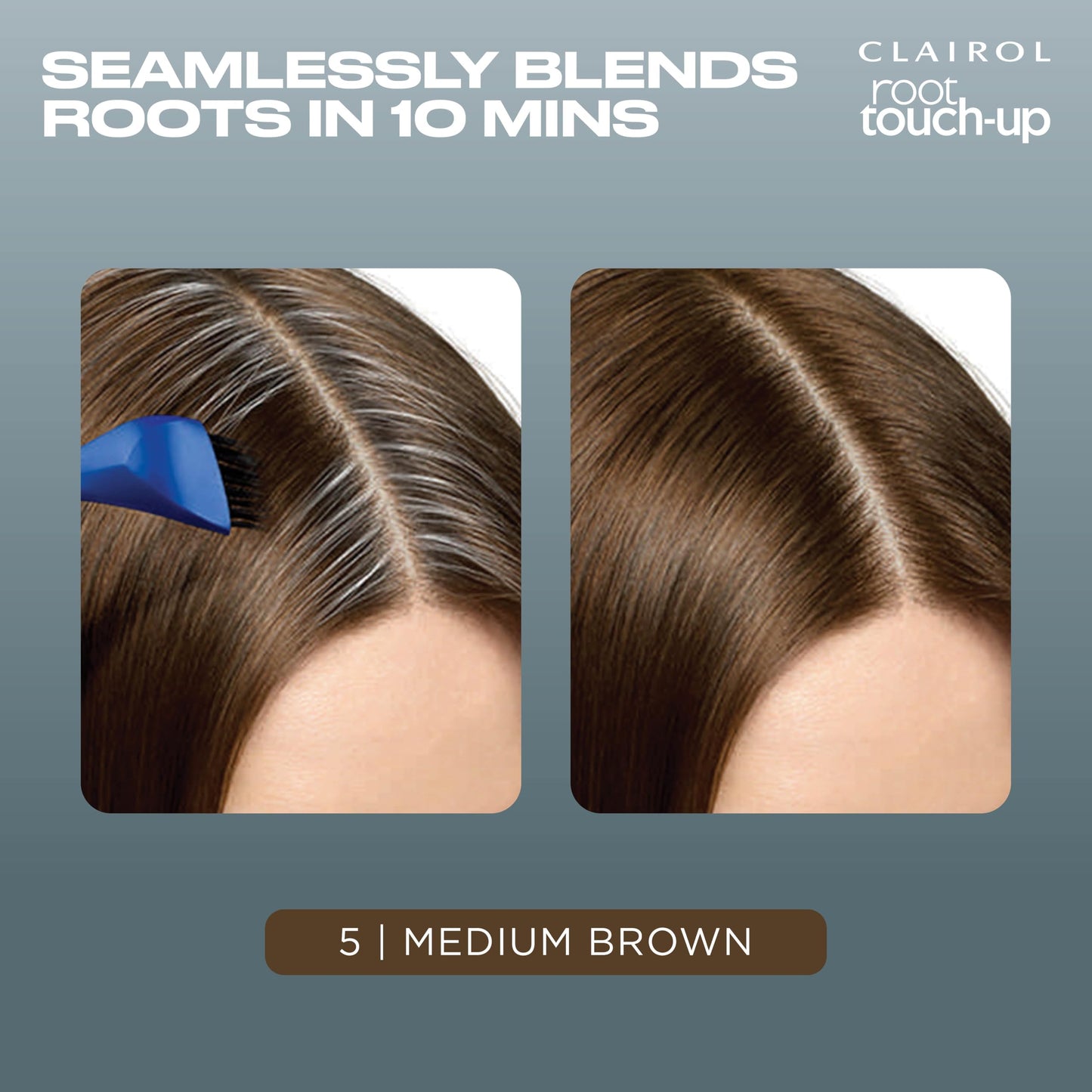 Clairol Root Touch-Up by Nice'n Easy Permanent Hair Dye, 5 Medium Brown Hair Color | 100% Gray Coverage | Easy Brush Application | Matches