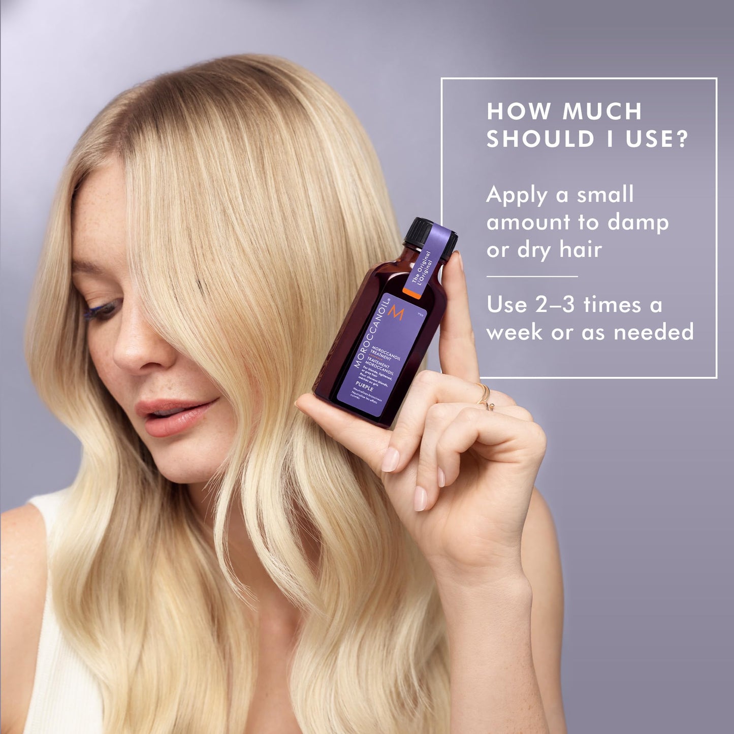 Moroccanoil Treatment Purple Hair Oil for Blonde Hair, 1.7 Fl. Oz. Beauty and Personal Care Moroccanoil