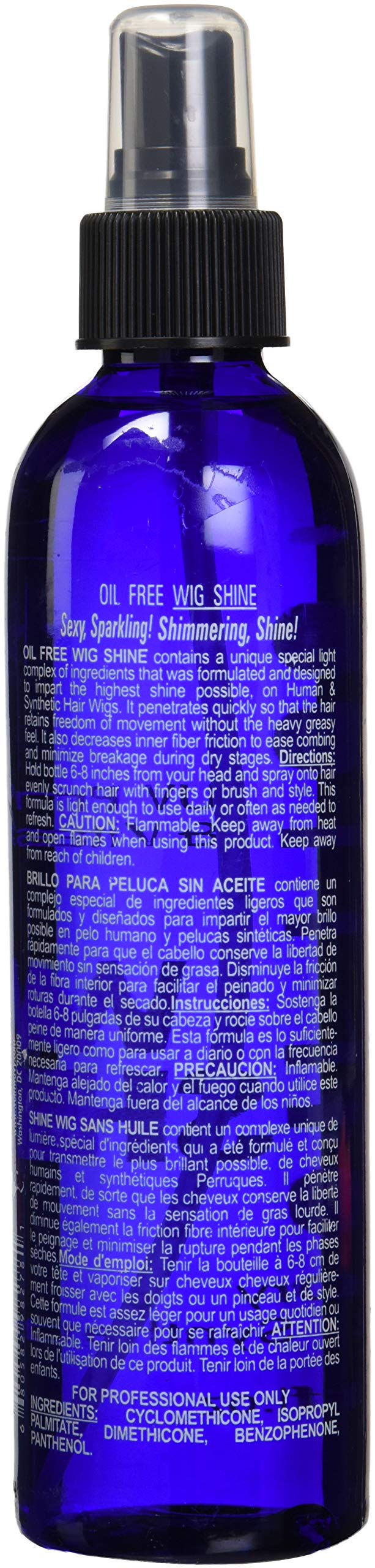 Bonfi Natural Oil-Free Wig Shine Spray, 8 Ounce