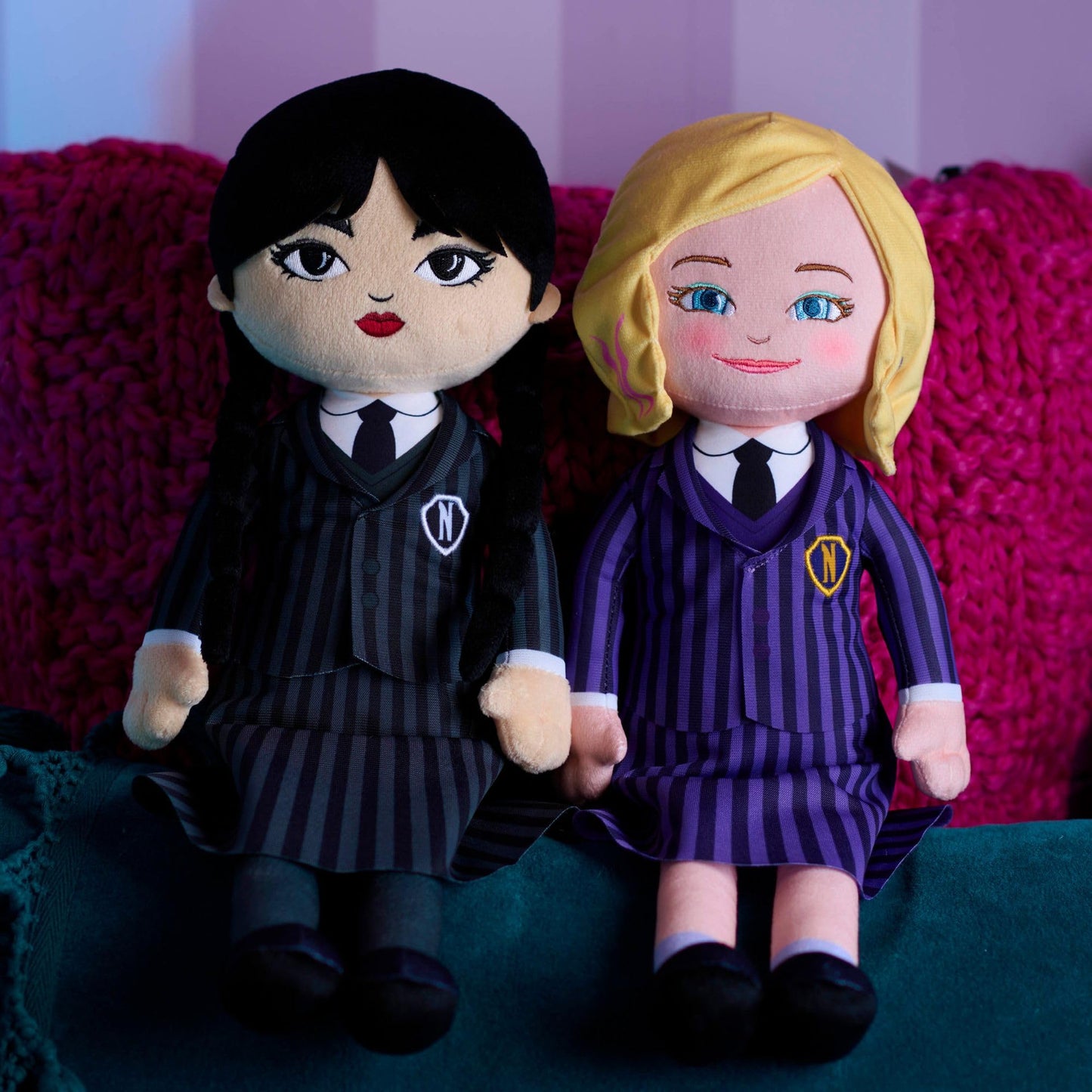 Just Play Wednesday Large 15.5-inch Plush Doll, Kids Toys for Ages 3 Up