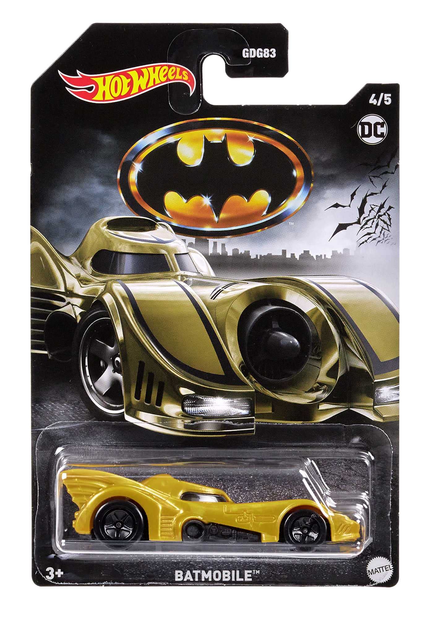 Hot Wheels Batmobile, 1 1:64 Scale Toy Car, DC Batmobile Collectible Vehicle, Toy for Batman Fans & Kids, HMV72 (Assorted Design)