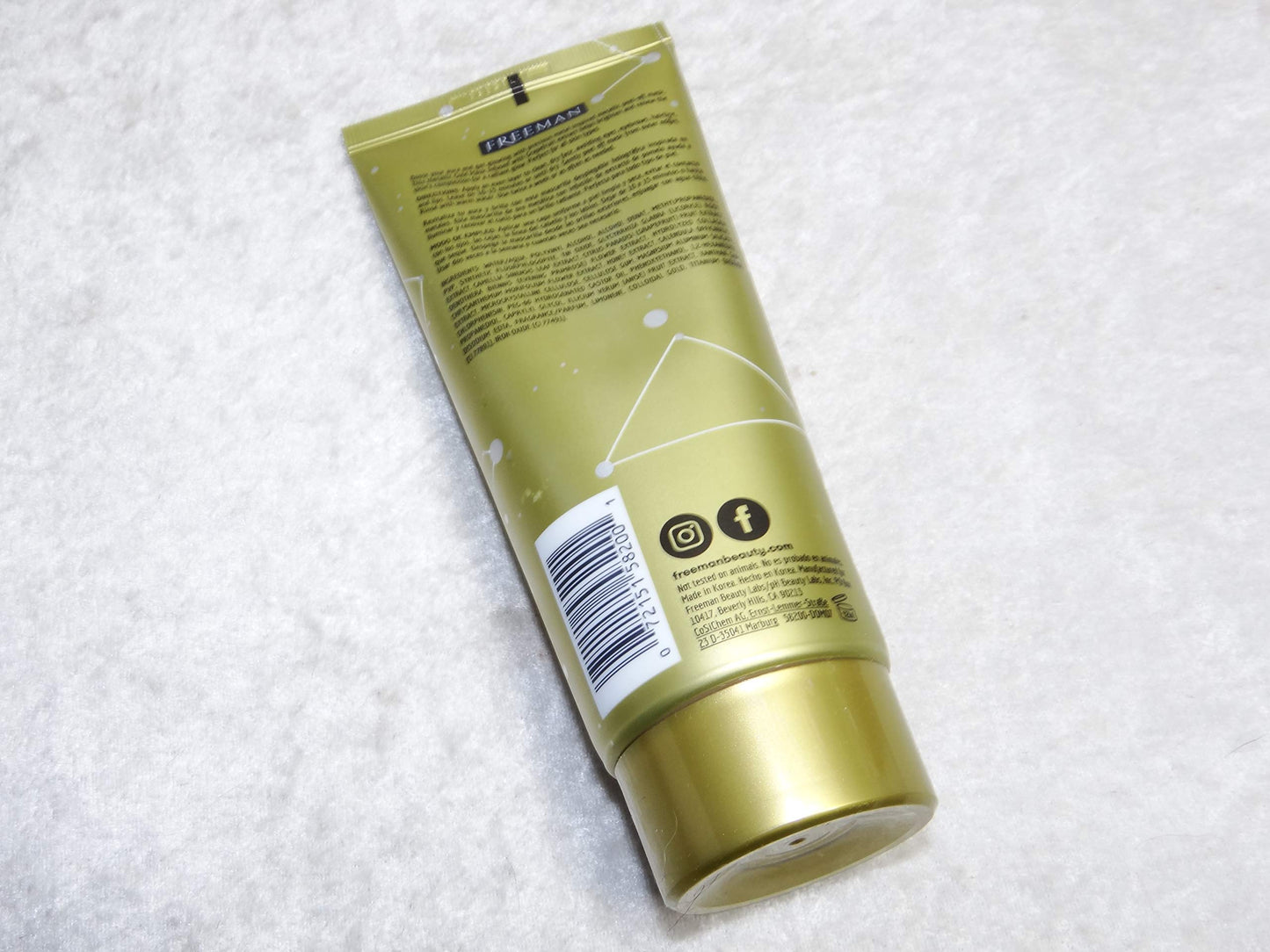 Cosmic Metallic Peel-Off Mask - Brightening Gold by Freeman for Women - 6 oz Mask