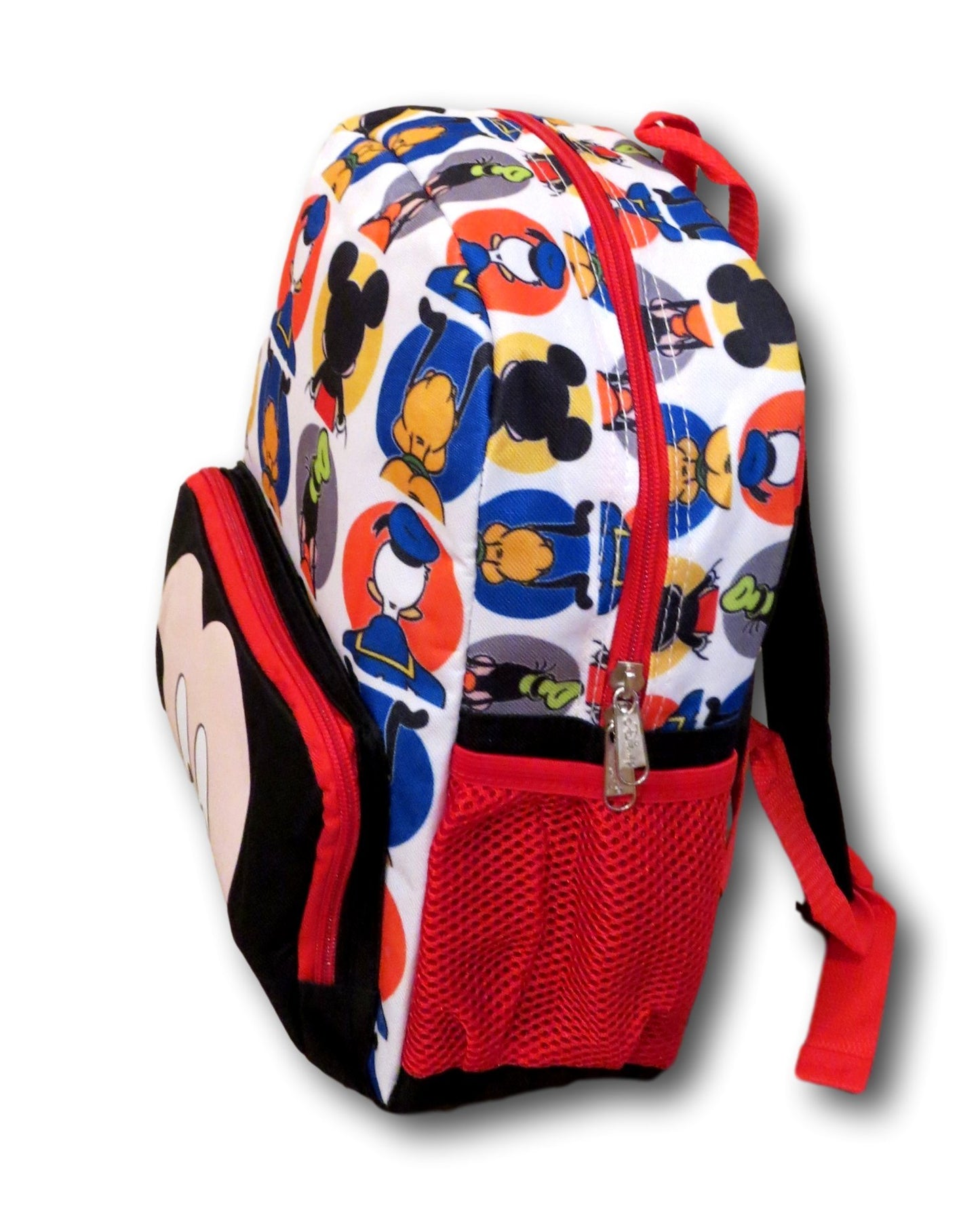 KBNL Disney Mickey Mouse Big Face All Over Backpack, 16 Inch