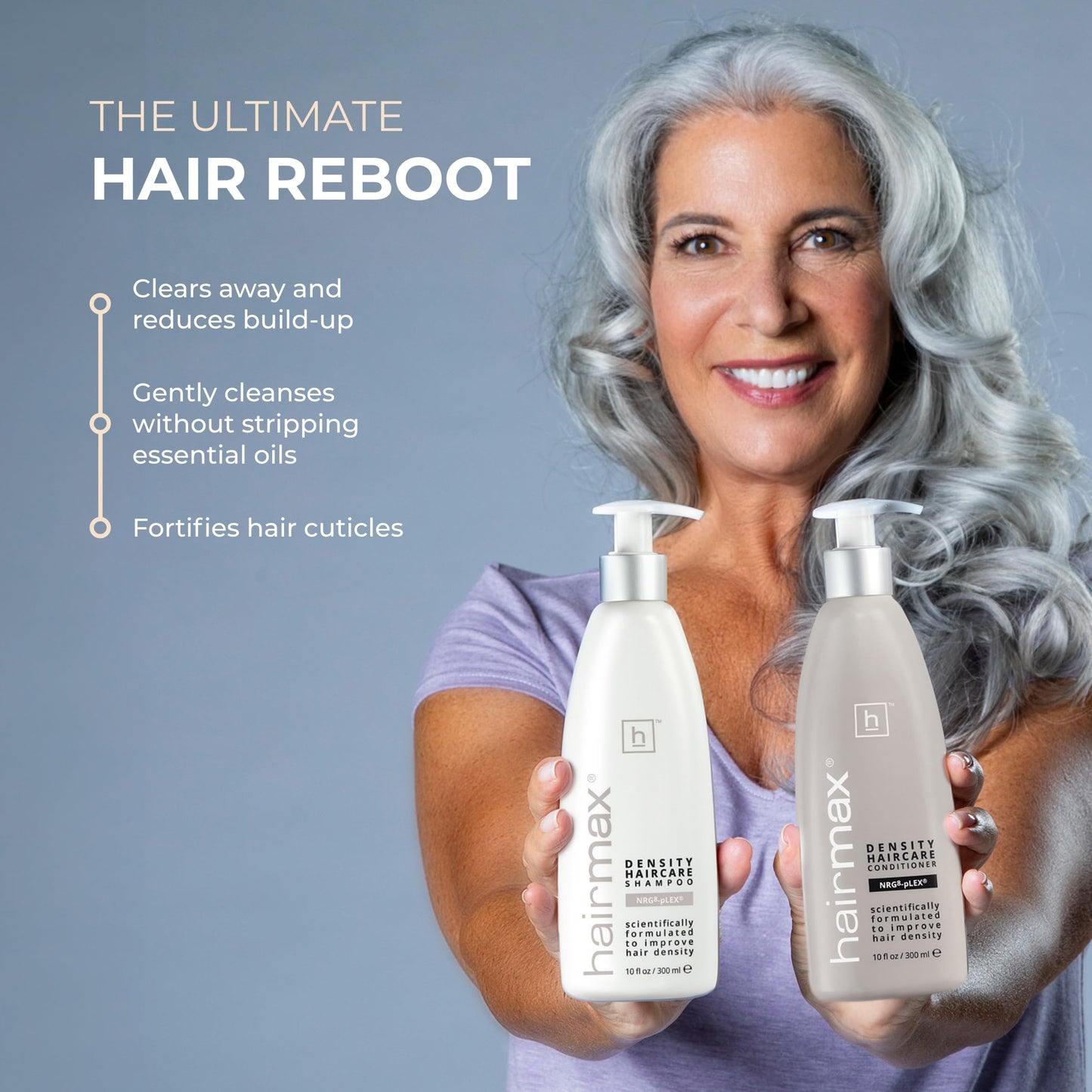 Hairmax Shampoo & Conditioner | Anti Thinning formula | Advanced Hair & Scalp Therapy for Thinning Hair | Cleanses, Hydrates & Strengthens | Sulfate