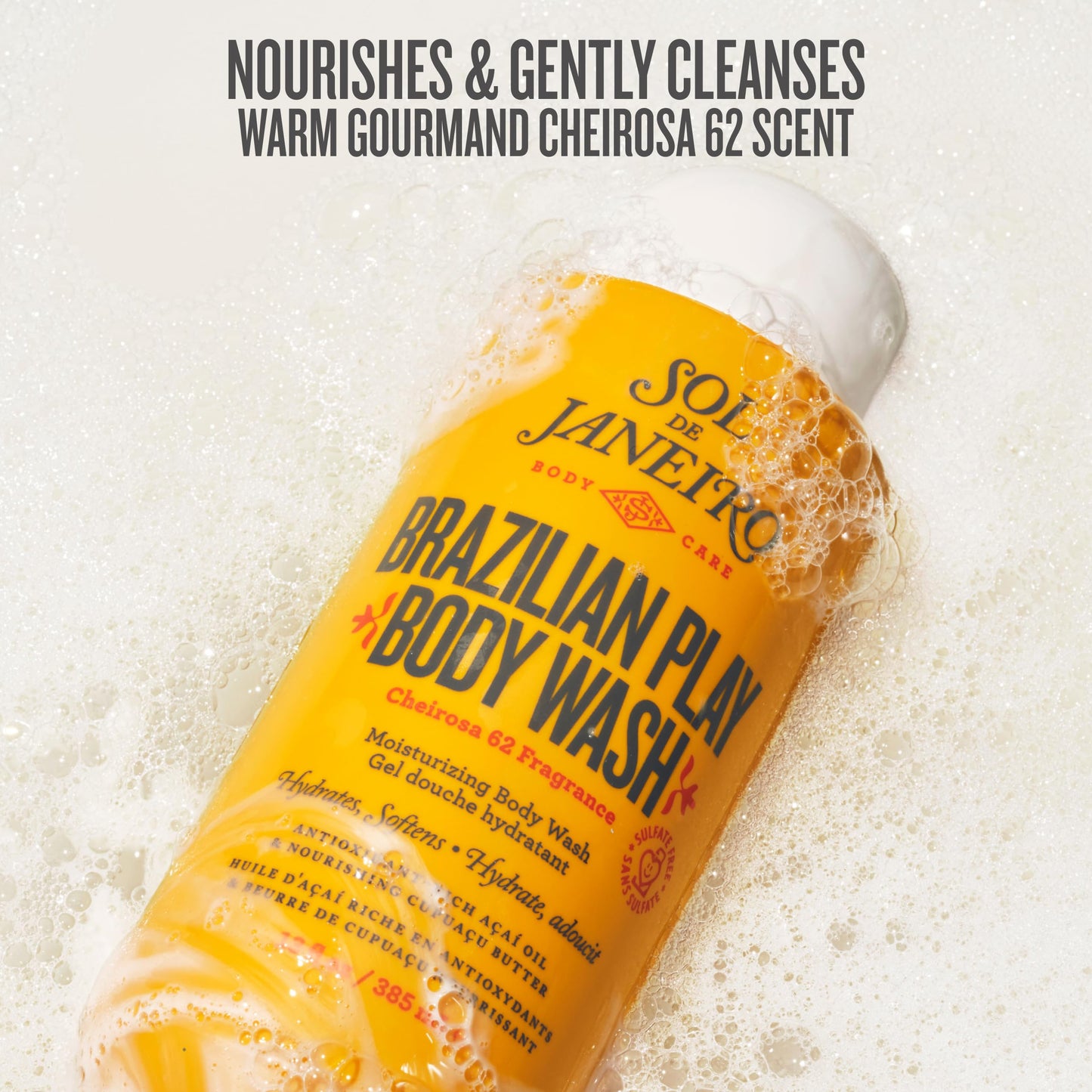 Sol de Janeiro Brazilian Play Moisturizing Shower Cream Gel Body Wash 90mL/3.0 fl oz.