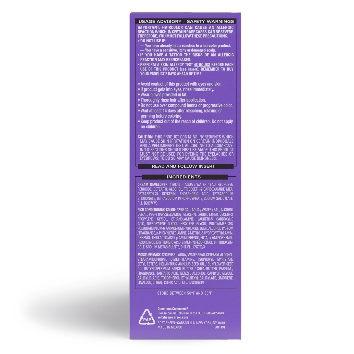 SoftSheen-Carson Dark and Lovely Fade Resist Rich Conditioning Color, Brown Cinnamon 391