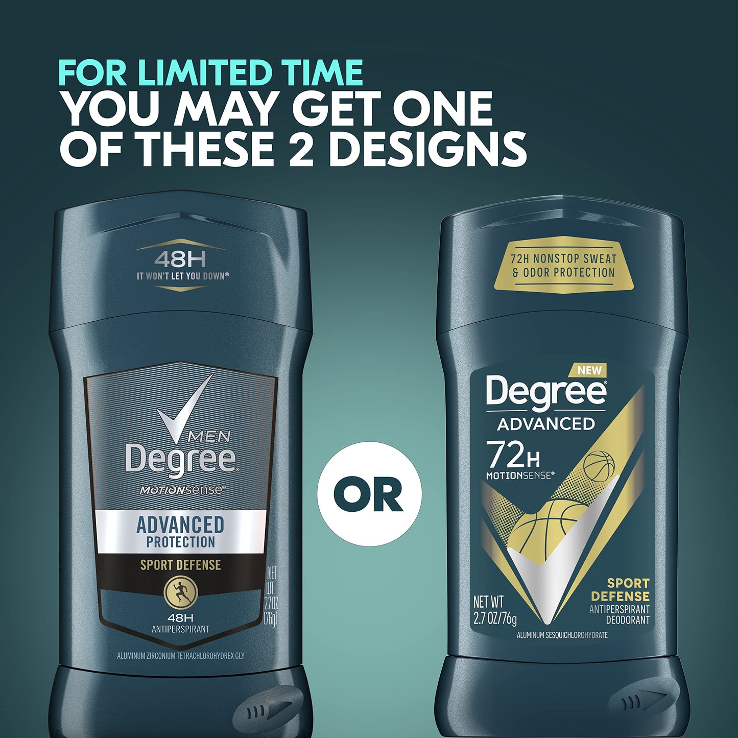 Degree Advanced Protection Antiperspirant Deodorant Sport Defense 4 count 72-Hour Sweat and Odor Protection Antiperspirant For Men With MotionSense Beauty and Personal Care Degree