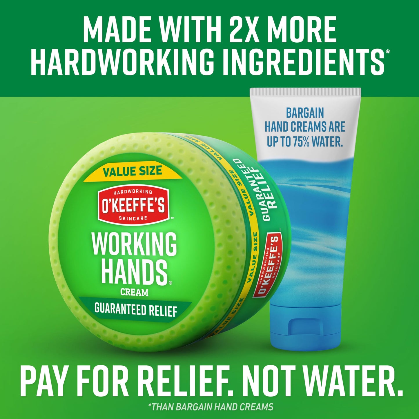 O'Keeffe's K0680001-3 Working Hands Hand Cream in Jar (3 Pack), 6.8 oz