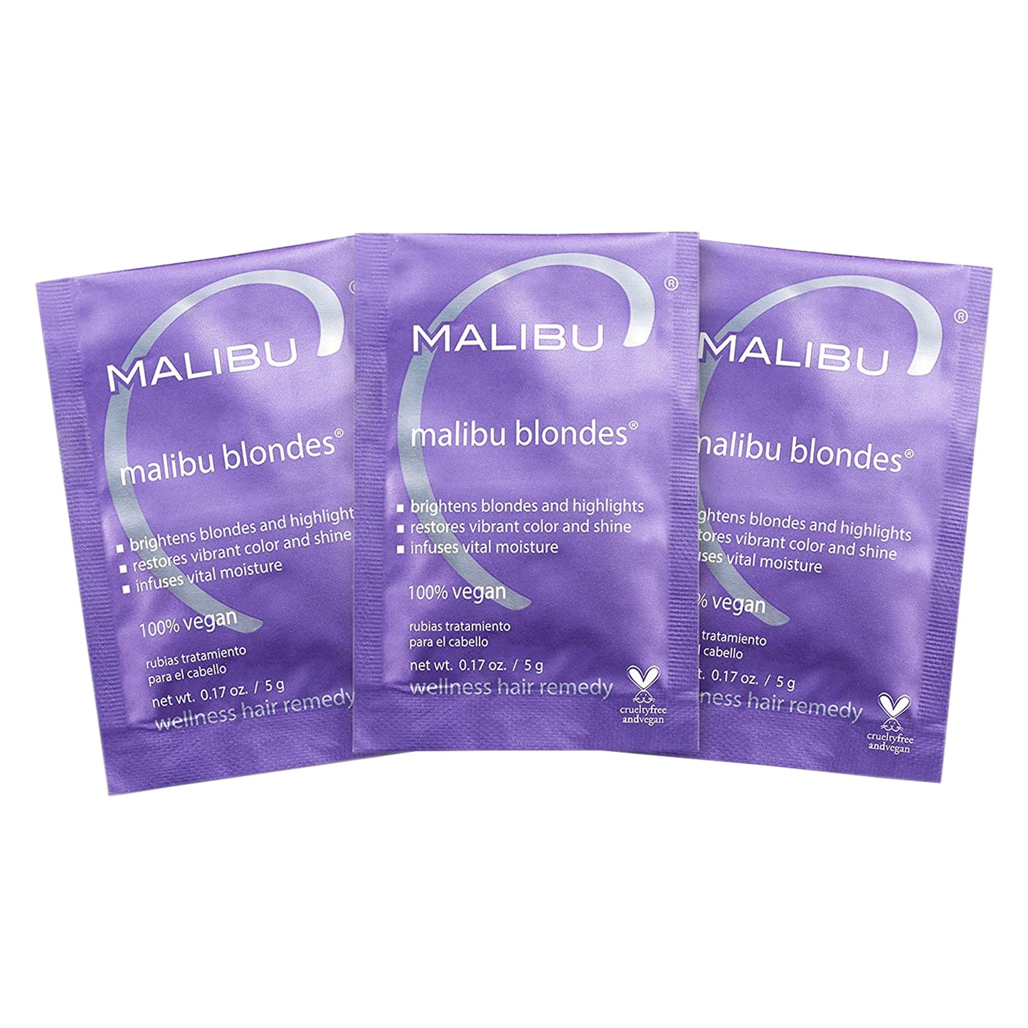 Malibu C Blondes Wellness Remedy - Removes Discoloration from Bleached, Highlighted or Natural Blonde Hair + Restores Vibrance and Shine with Vitamin