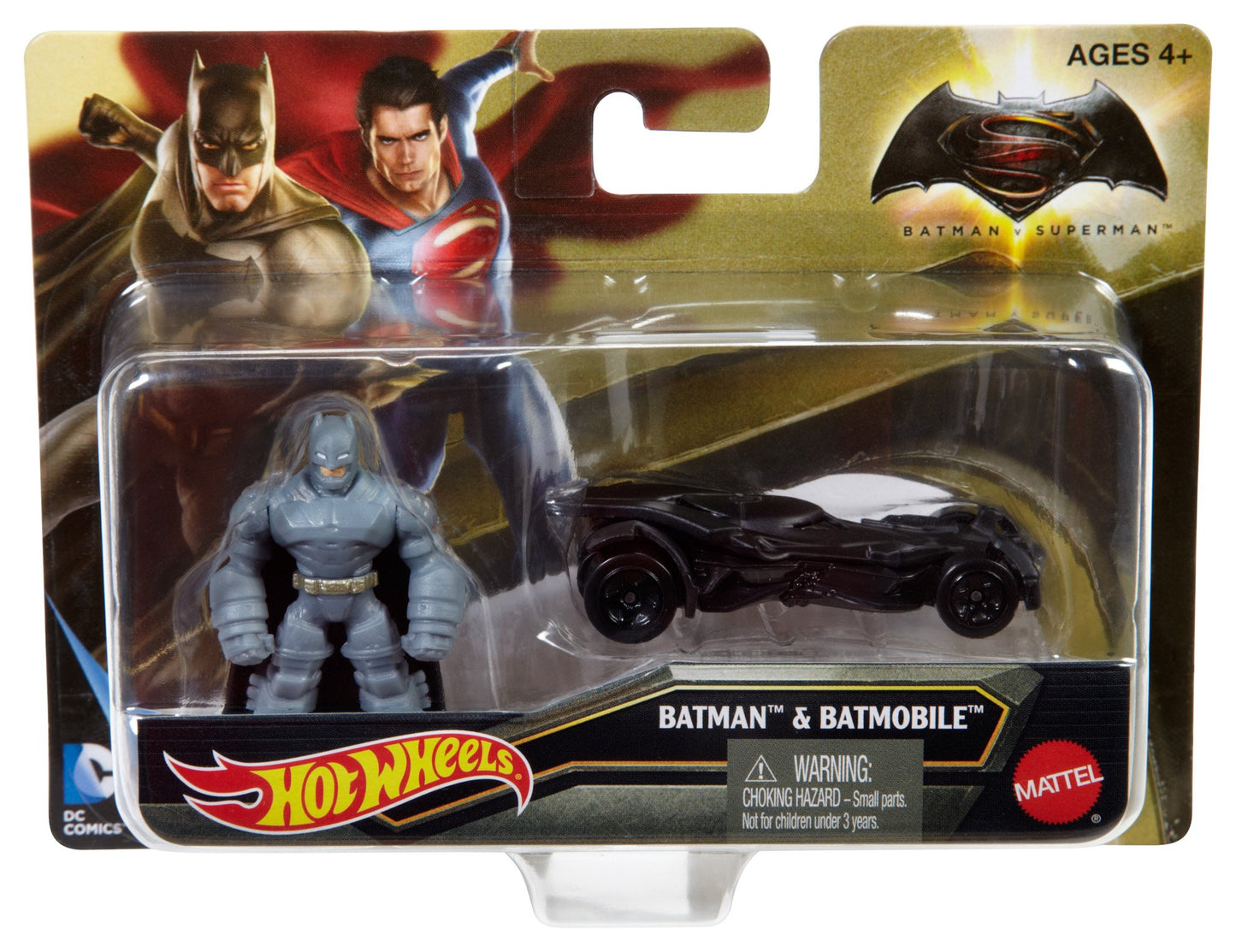 Hot Wheels Batman v Superman Dawn of Justice Armored Batman Mini & Batmobile Vehicle
