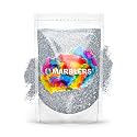 MARBLERS Holographic Glitter [Holo Silver] 3oz (85g) | Fine | Non-Toxic, Vegan, Cruelty-Free | Face, Body, Eyeshadow, Hair, Festival, Party Makeup |