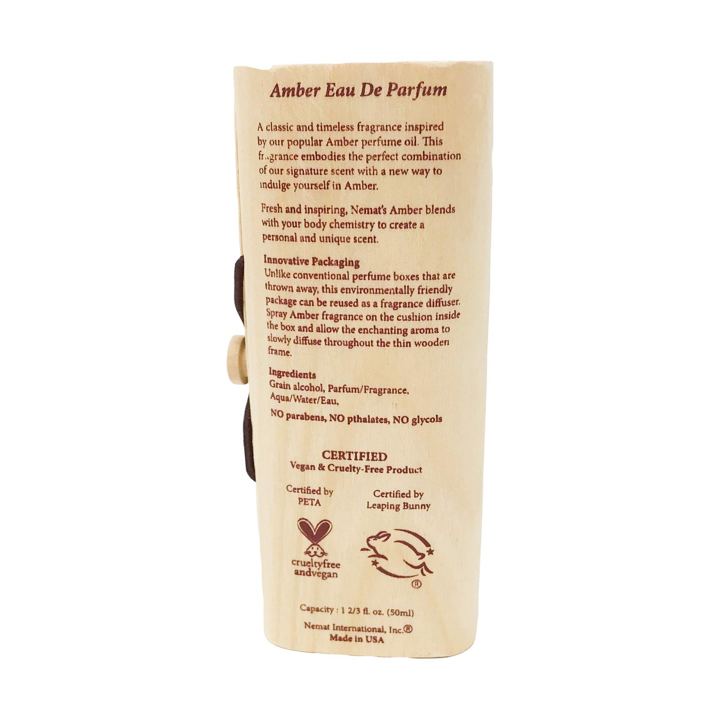 Nemat Amber Eau De Parfum Spray, 50 Ml