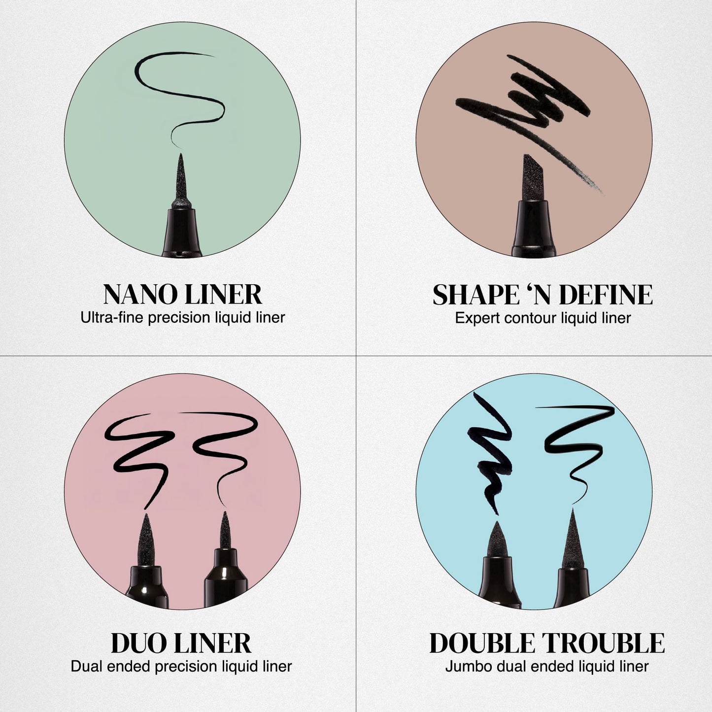 Absolute New York Double Trouble Liner Super Slim Angled Tip Double Ended Liner