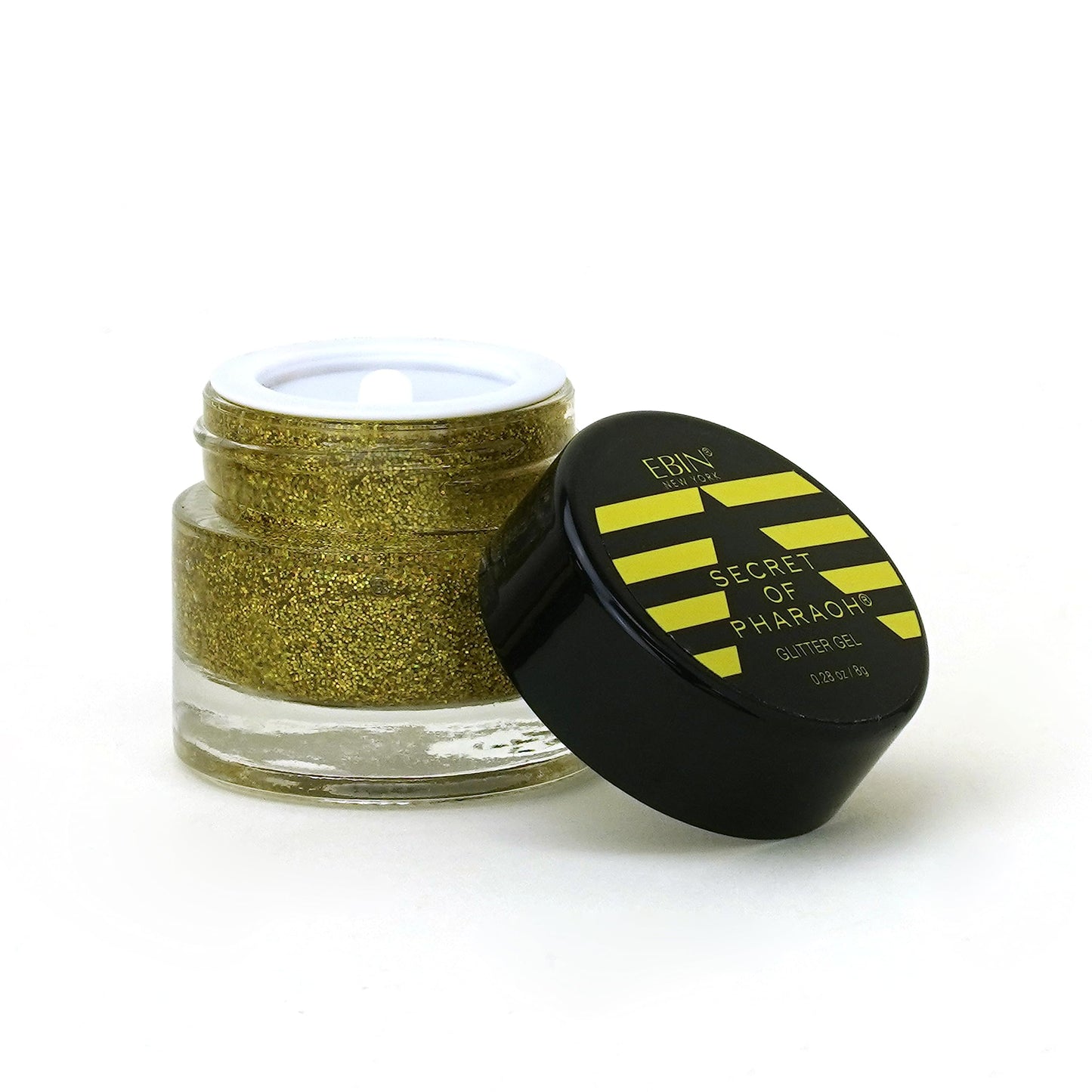 Dazzle and Delight: Secret of Pharaoh Glitter Gel for Hair, Body and Face - Gold Rush | 6 Vibrant Colors, Long Lasting Sparkles, Ideal for Parties