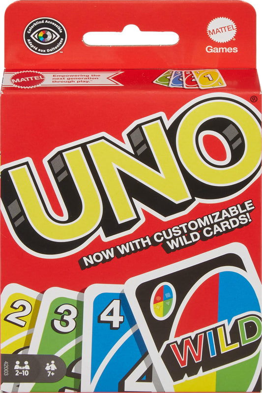 Mattel Games UNO Color & Number Matching Card Game for 2-10 Players Ages 7Y+
