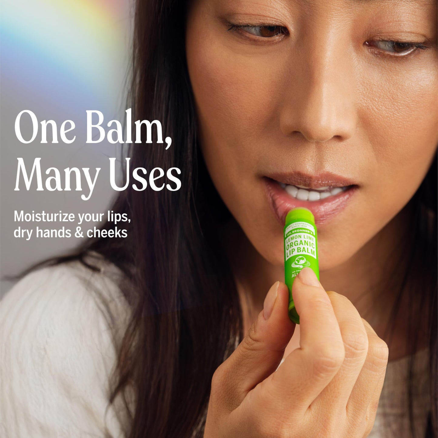 Dr. Bronner's - Organic Lip Balm Variety Peppermint, Orange Ginger, Naked, Lemon Lime) - Made with Organic Beeswax and Avocado Oil, For Dry Lips