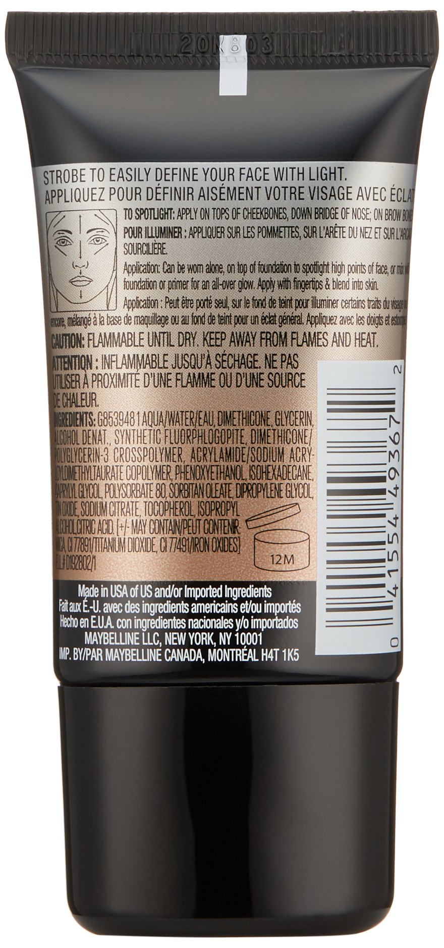 Maybelline Master Strobing Liquid Illuminating Highlighter, Deep/Gold, 0.67 fl. oz.