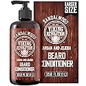 Viking Revolution Sandalwood Beard Conditioner for Men with Argan Oil and Jojoba Oil - Beard Softener and Strengthener Natural Beard Conditioner