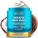 MAREE Deep Conditioning Hair Mask for Damaged Hair Treatment - Keratin Hair Care for Hydrating Growth Repair Moisturizing - Dry Curly Color Refreshing