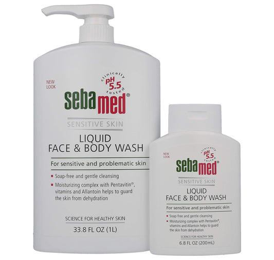 SEBAMED Liquid Face and Body Wash (1 Liter) (1L + 200mL Bundle) Beauty & Personal Care SEBAMED