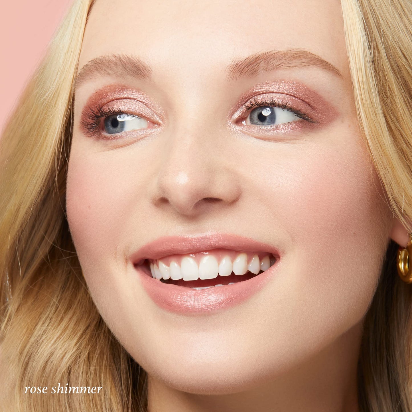 Julep Eyeshadow 101 Crème-to-Powder Waterproof Eyeshadow Stick Duo - Long-Lasting, Crease-Proof, Easy Apply with Built-in Smudger - Blush Pink Shimmer