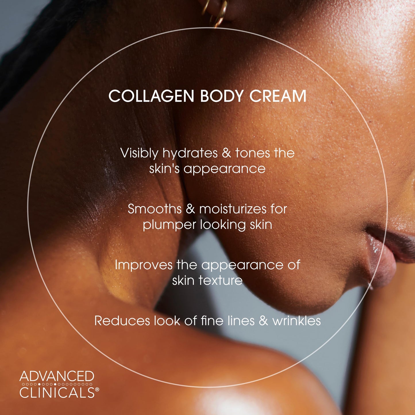 Advanced Clinicals Collagen Cream Body & Face Moisturizer | Dry Skin Rescue Collagen Lotion | Skin Tightening Cream | Firming + Tightening Lotion |