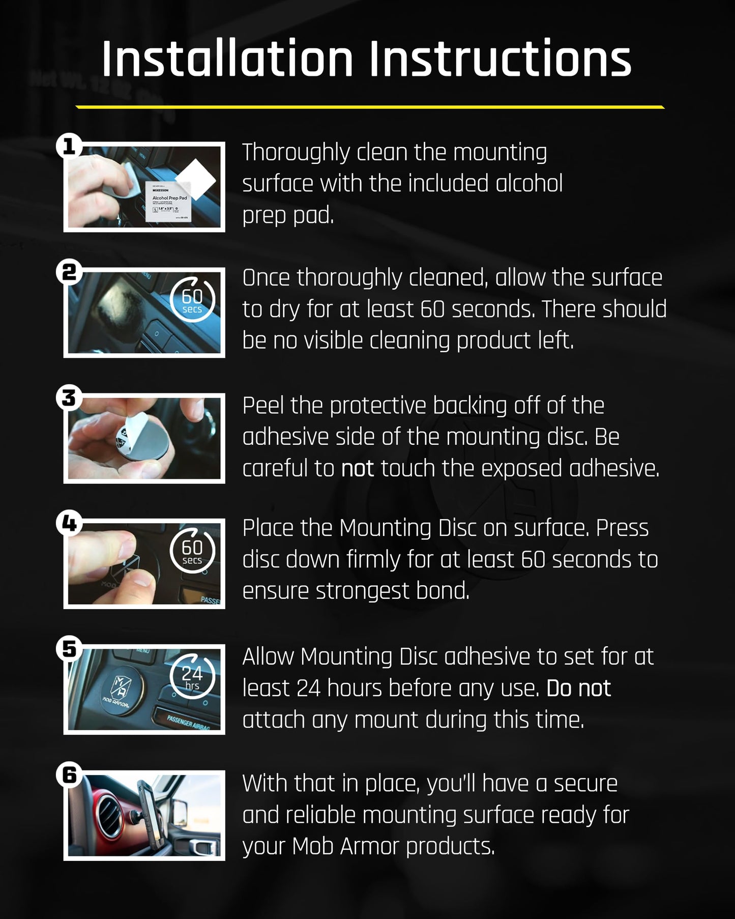 Mob Armor MobNetic Go Magnetic Phone Car Holder with Metal Plate - Strong Magnetic Base, Aircraft Grade Aluminum, Car Dashboard & Metal Surface…