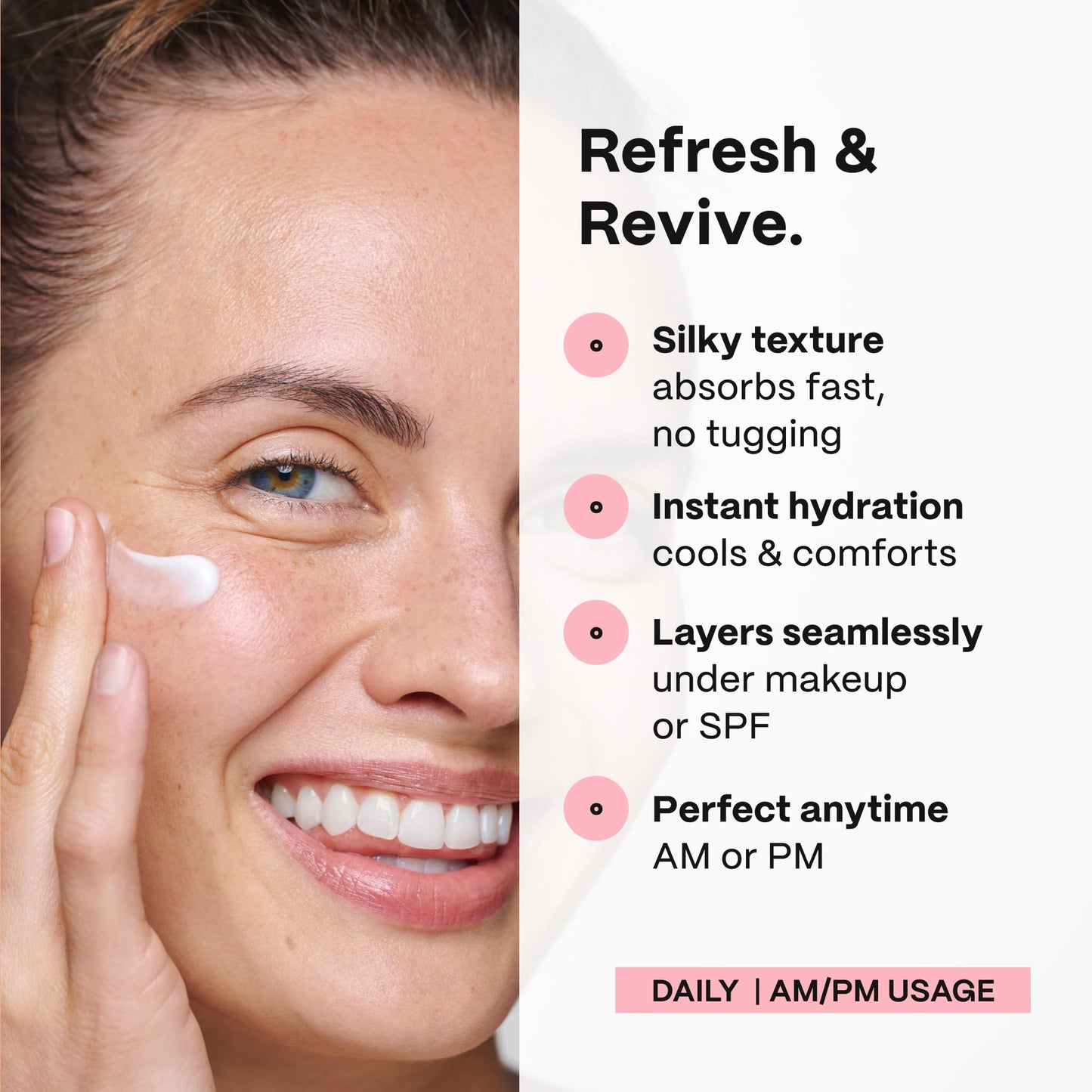 Mad Hippie Eye Cream - Anti-Aging Under Eye Cream for Dark Circles and Puffiness with Niacinamide, Peptides, Kakadu Plum & Licorice, Eye Treatment