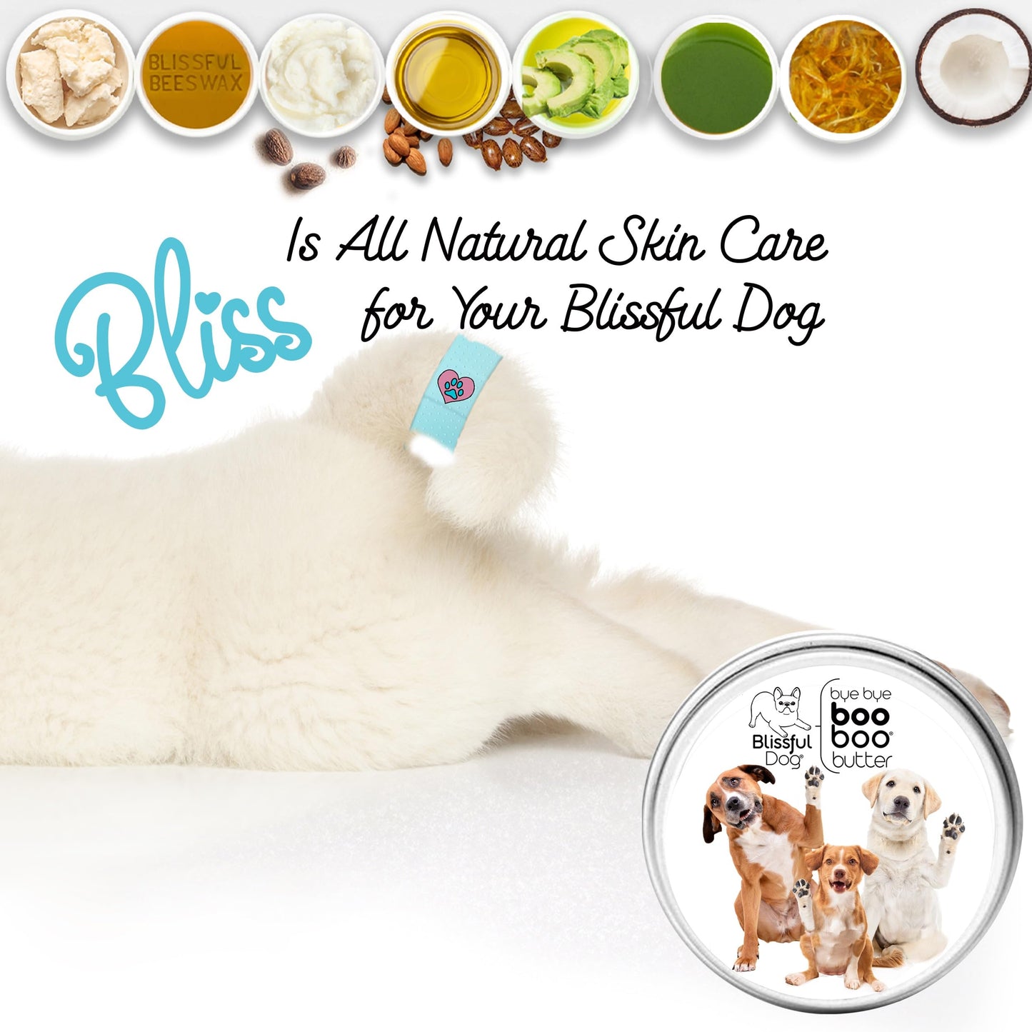 The Blissful Dog Mixed Breed Boo Butter, 2 oz Beauty and Personal Care The Blissful Dog