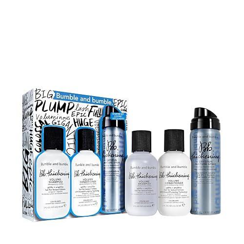 Bumble and bumble. Thickening Travel-Size Volumizing Hair Set for Fine Hair | Shampoo, Conditioner + Dry Texture Spray | 3-Piece Set | Travel Size