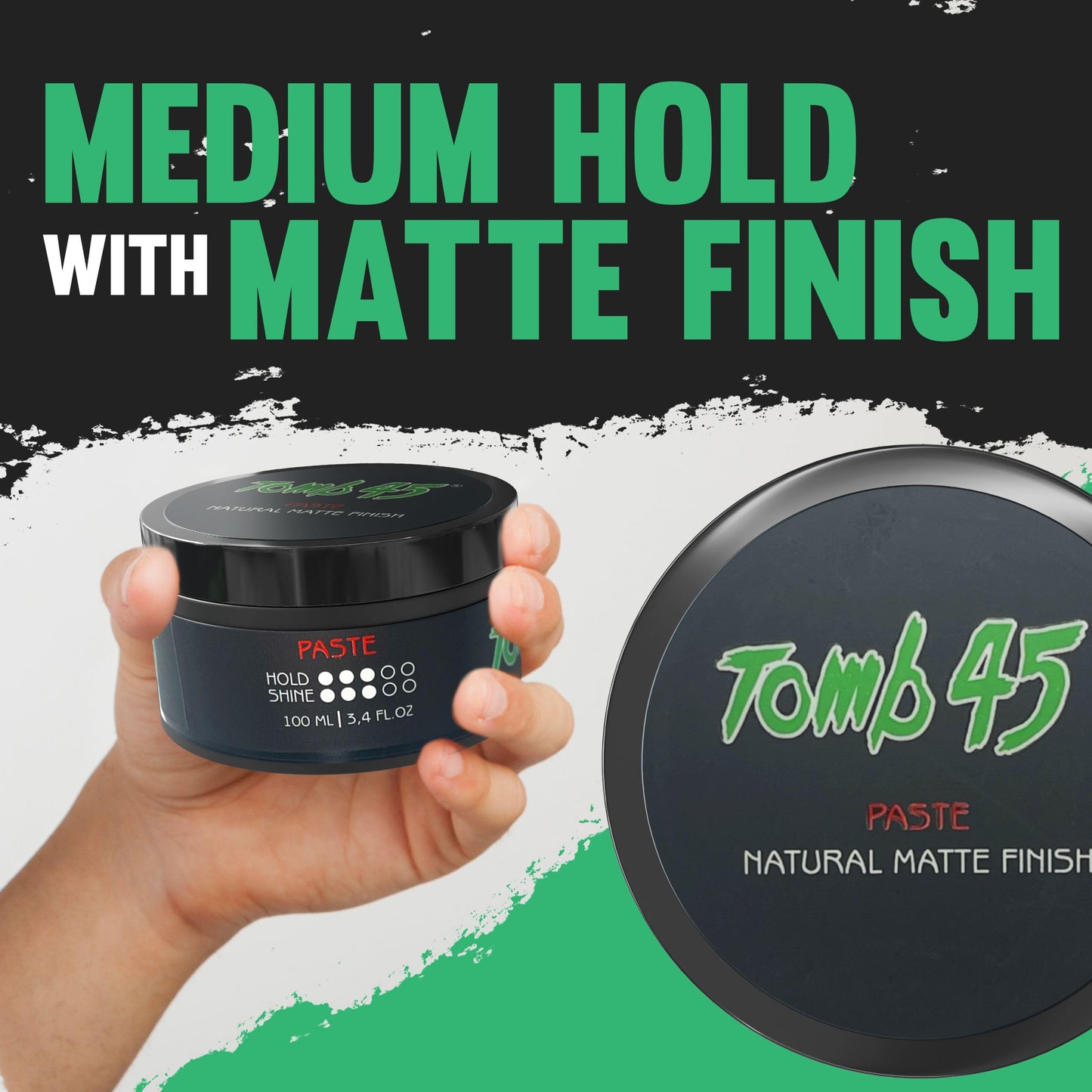 Tomb 45 Styling Paste for Men and Women - Medium Hold With a Matte Finish For All Hair Types