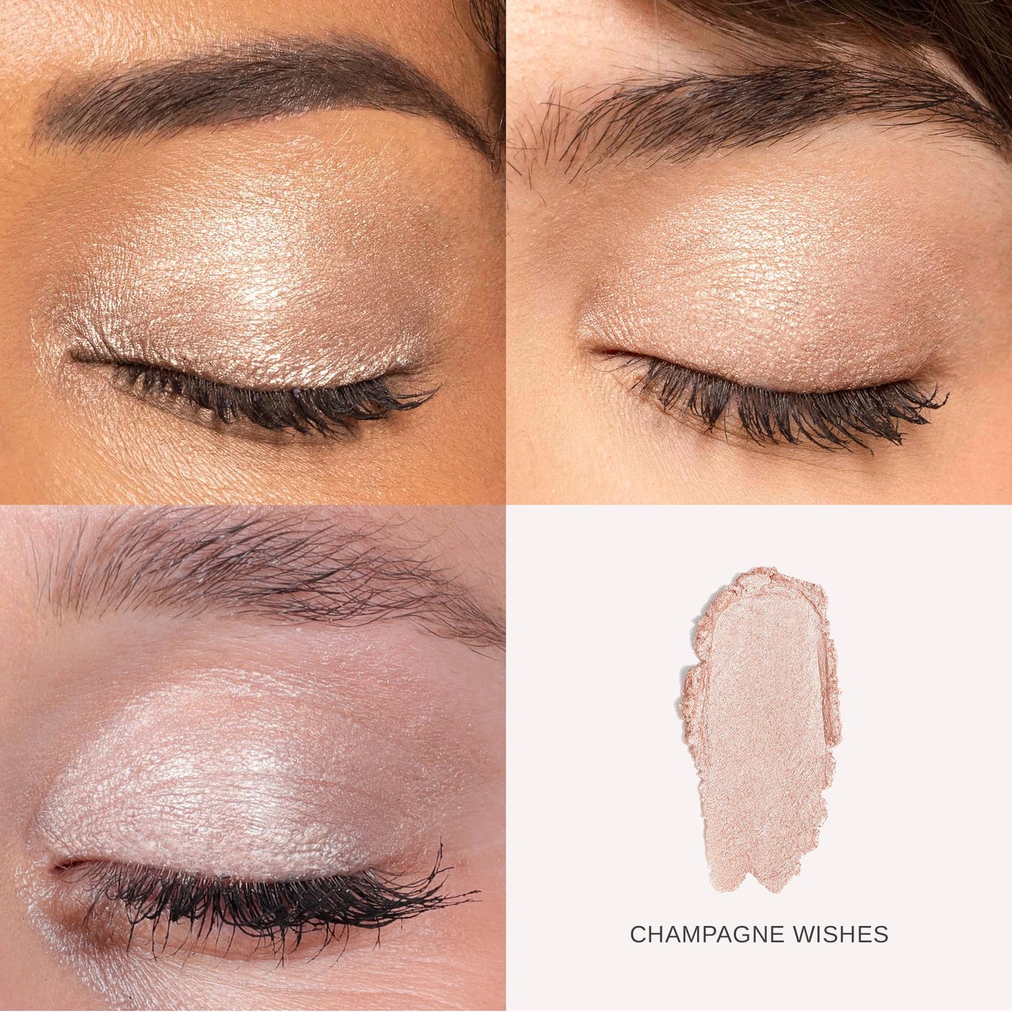 Wander Beauty Wandering Eyes Shadow Stick - Champagne Wishes (Champagne Shimmer) - Smudge & Crease Free Cream Eyeshadow With Tamarind & Jojoba Oil…
