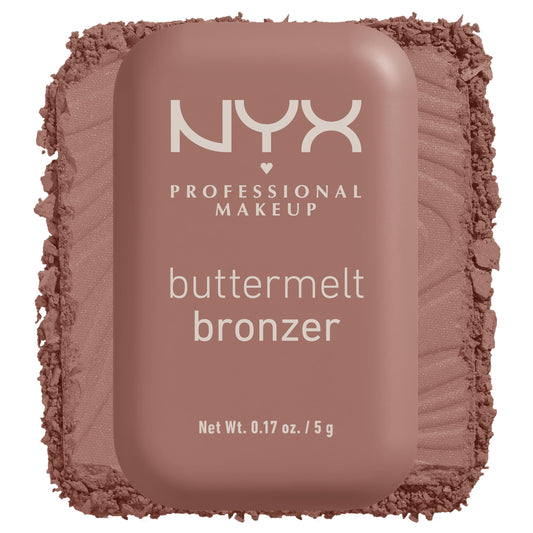 NYX PROFESSIONAL MAKEUP Matte Buttermelt Bronzer, Longwear Face Makeup with Up to 12 Hours of Wear, Vegan Formula - All Butta'D Up (Light Medium