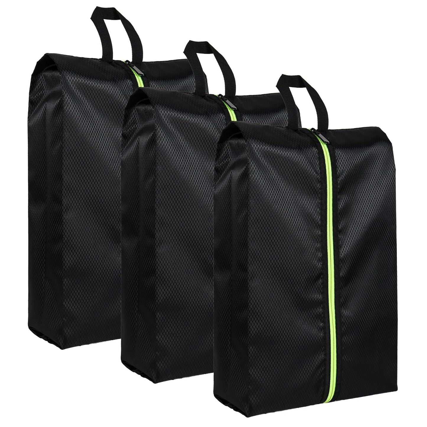 Eopres 3-Pack Travel Shoe Bags – Large Oxford Fabric, Dustproof & Waterproof, Multi-Functional Storage for Men & Women, Black