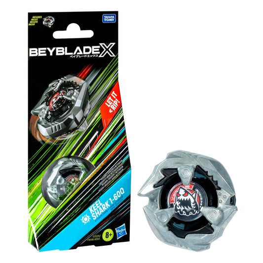 Beyblade X Keel Shark 1-60Q Booster Pack Set with Attack Type Top; Authentic Takara Tomy Battle Tops Games/Toys for Boys and Girls 8+