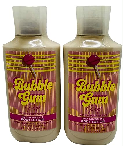 Bath & Body Works Bubblegum Pop Body Lotion 8 Ounces Each Pack of 2