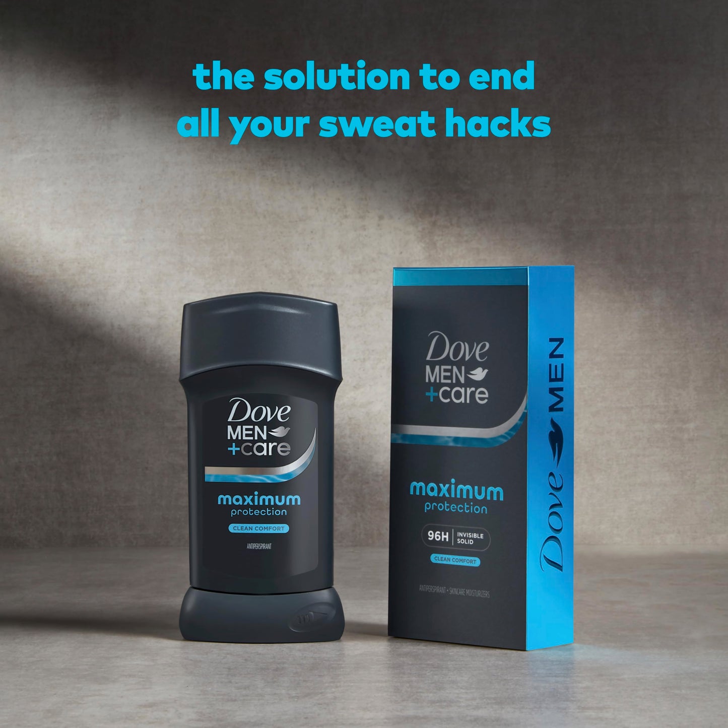 DOVE MEN + CARE Invisible Solid Stick Clean Comfort Maximum Protection Deodorant For Men 96-Hour Comfort 2.6 oz Beauty and Personal Care DOVE MEN + CARE