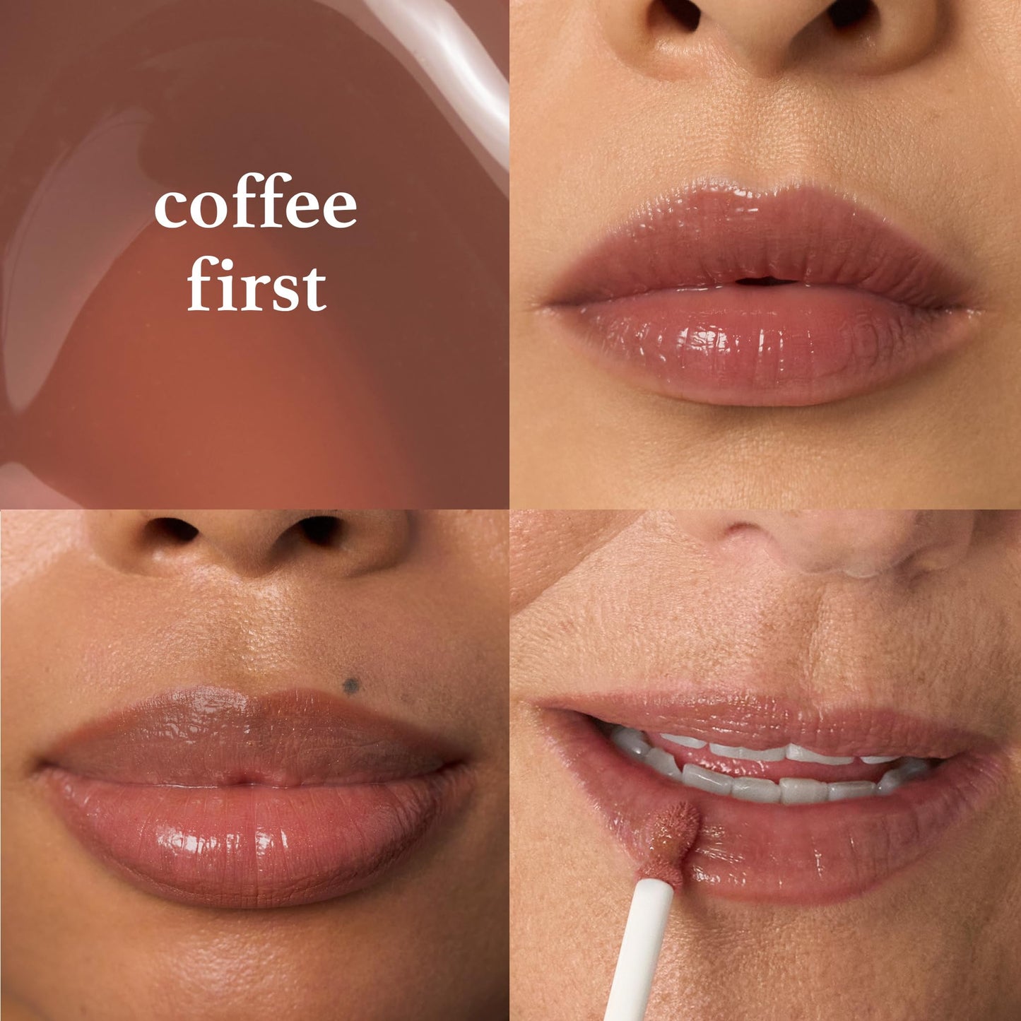 Julep So Plush Plumping Lip Gloss - High-Shine, Non-Sticky Lip Color - Vitamin E for Soothing & Repair - Cruelty-Free, Moisturizing Gloss - Coffee