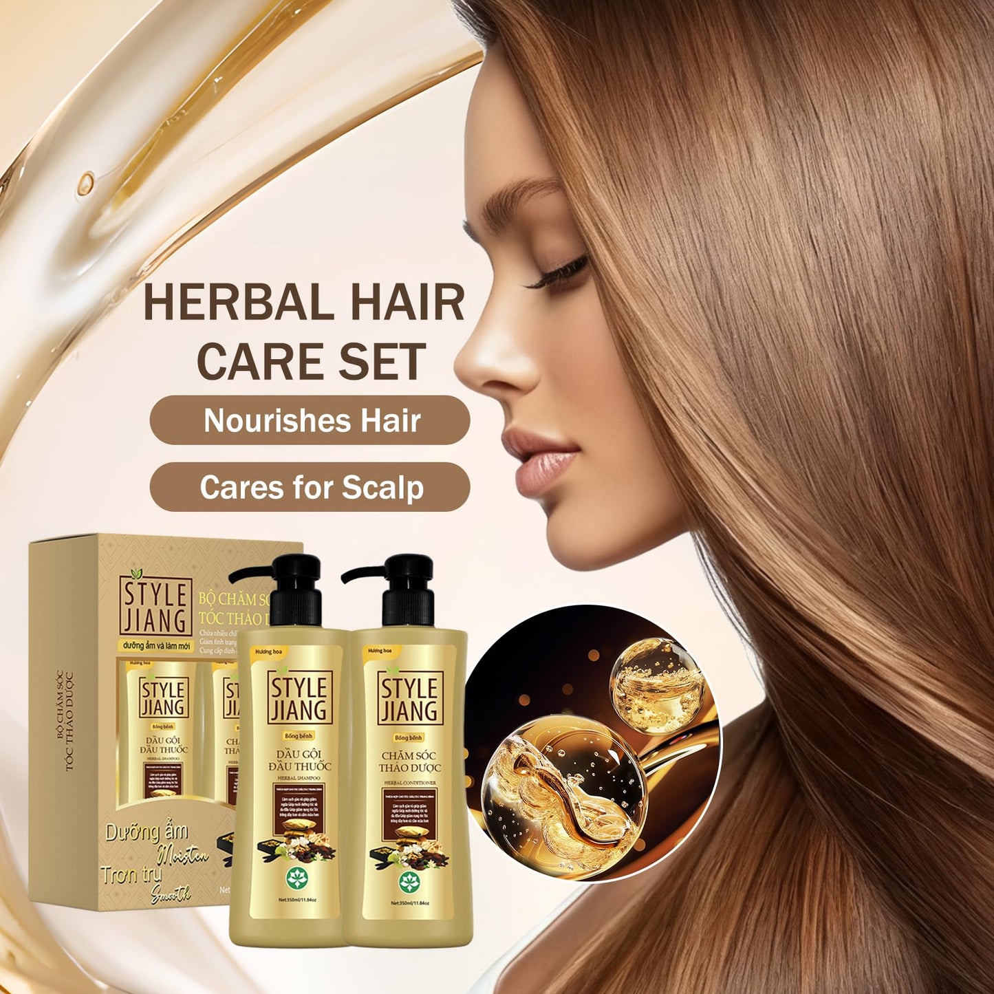 Shampoo and Conditioner Set for Women and Men,Cleanse,Moisturizes & Smoothes Shampoo and Conditioner Hair Care Duo for All Hair Types, 28.2Fl Oz(2
