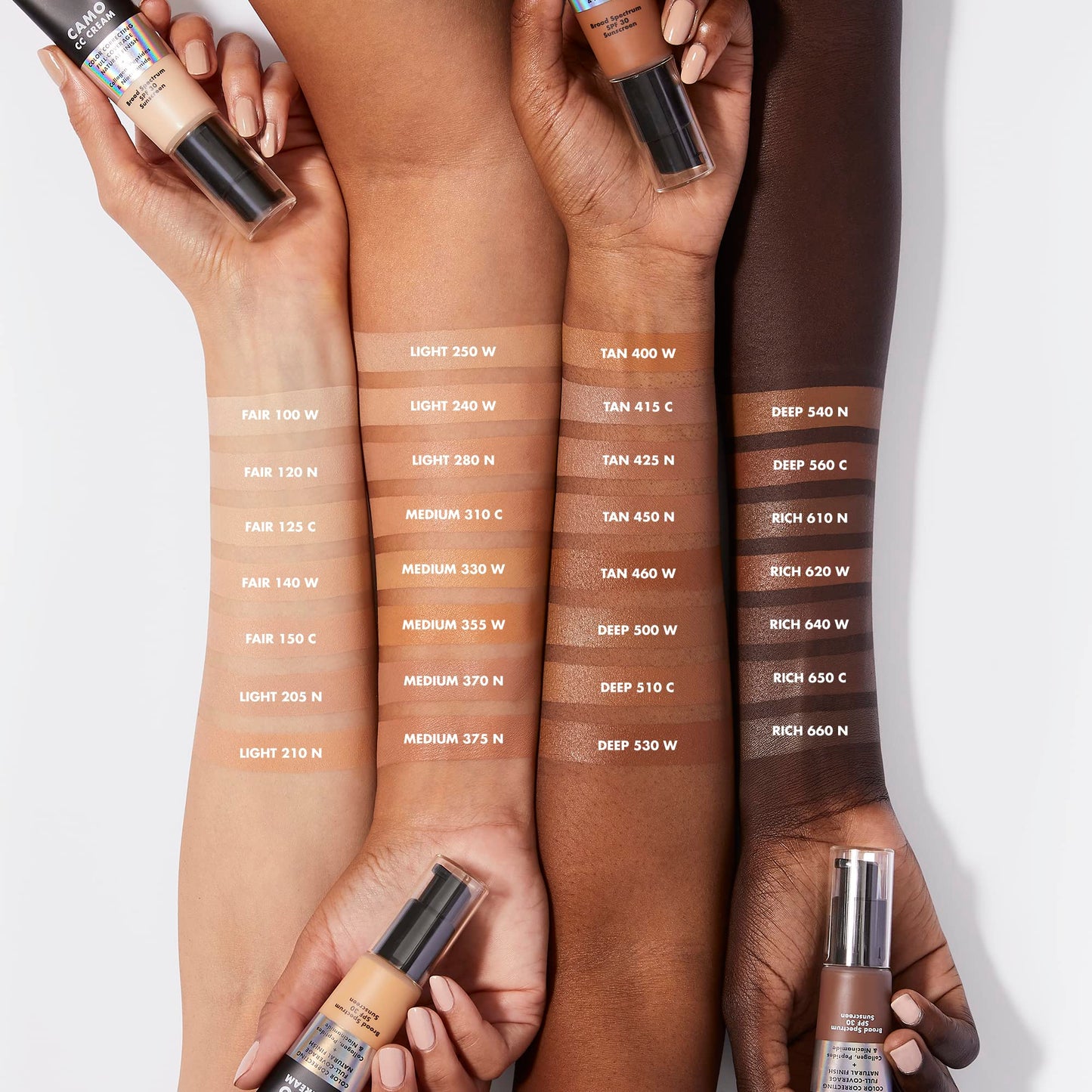 e.l.f. Camo CC Cream, SPF 30 Color-Correcting Medium-To-Full Coverage Face Foundation, Delivers An Airbrushed Finish, Vegan & Cruelty-Free, Tan 400 W