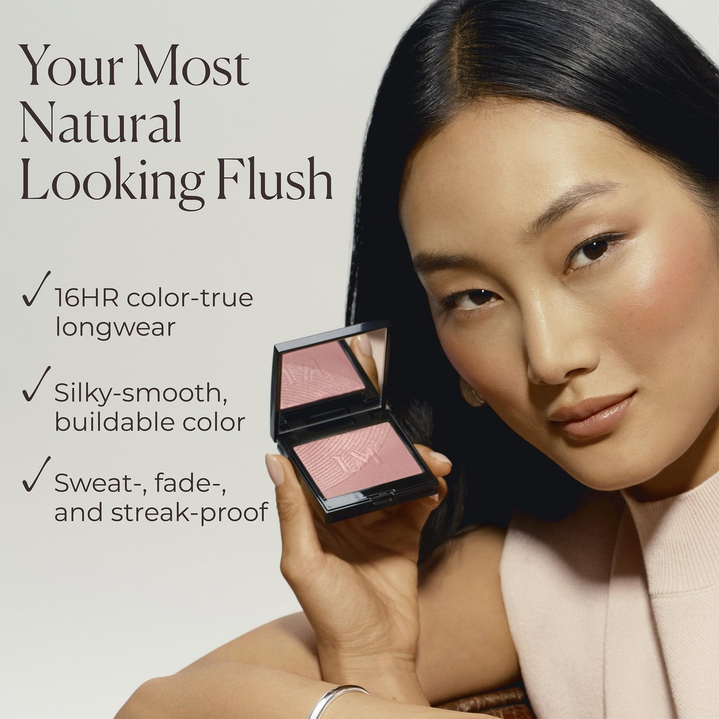 Laura Mercier Blush Color Infusion Duo, Matte & Luminous Powder Blush, Talc?Free, 16HR Wear, Buildable Natural Finish, Chai - Dirty Rose
