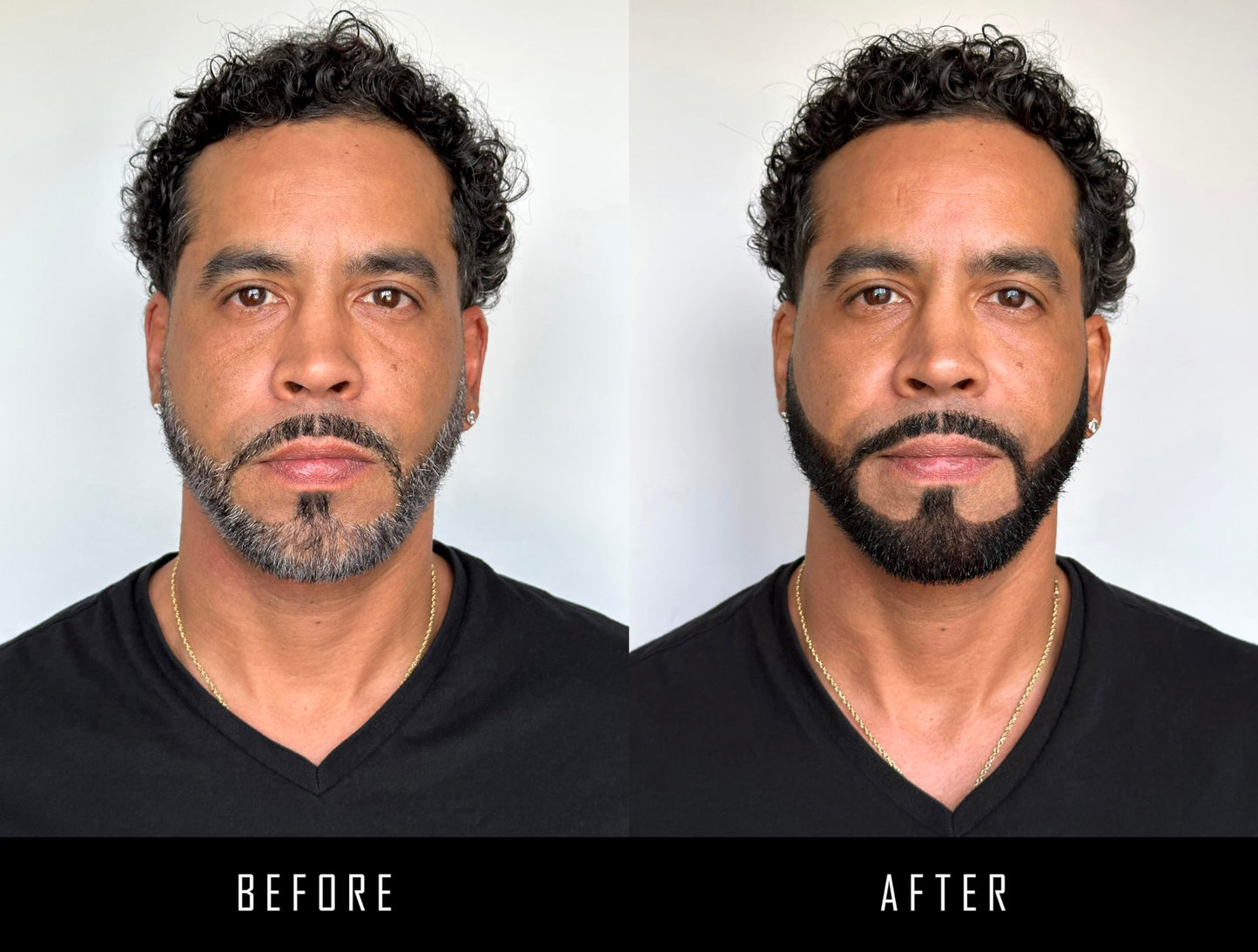 REWIND IT 10 Jet Black Beard and Mustache Color