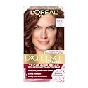 L'Oreal Paris Excellence Crème Permanent Hair Dye, Triple Care Hair Color with Hyaluronic Acid for 100% Gray Coverage, 6RB Light Reddish Brown, 1 Kit