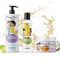 Kids Curly Hair Gift Set | 2-in-1 Kids Shampoo & Conditioner, Curl Cream, & Leave-In Conditioner | Shea Butter, Tear-Free, Frizz Control