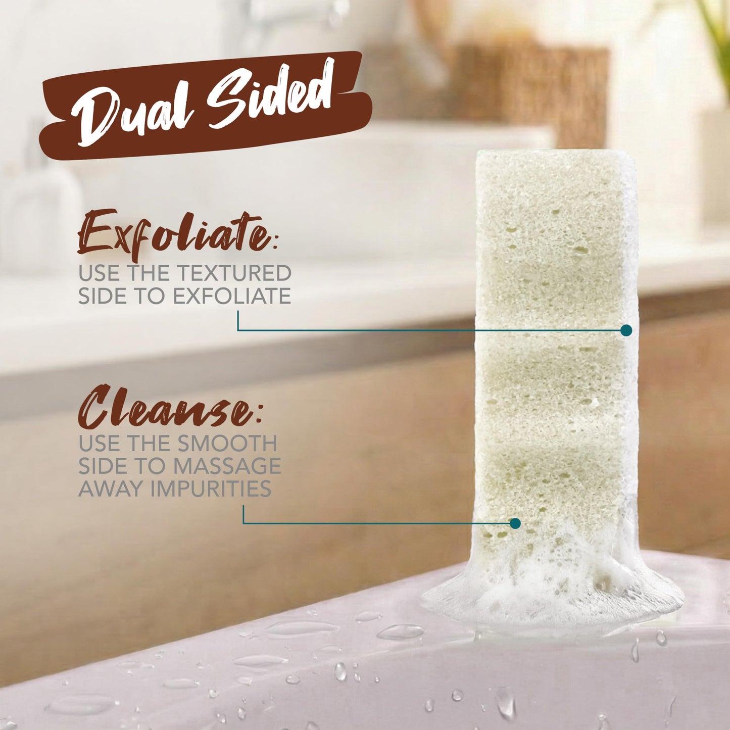Spongeables Skinutrients Anti-Cellulite Body Wash in a Sponge, Spa Cellulite Massager, Reduce The Appearance of Cellulite, Moisturizer and Exfoliator