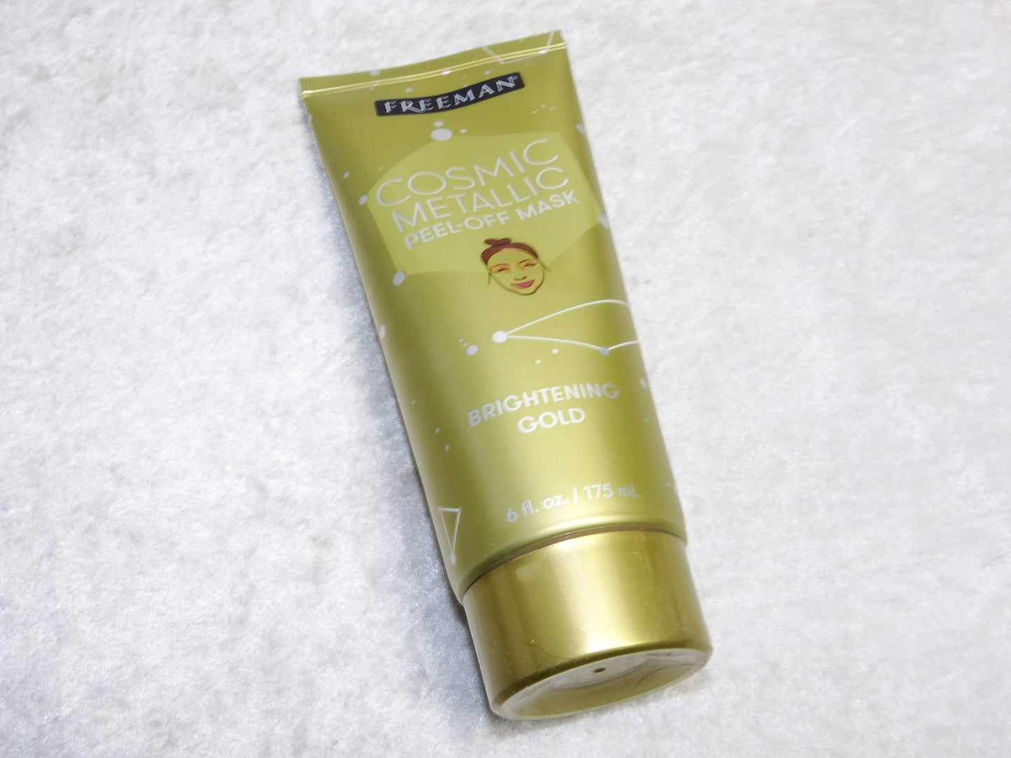 Cosmic Metallic Peel-Off Mask - Brightening Gold by Freeman for Women - 6 oz Mask