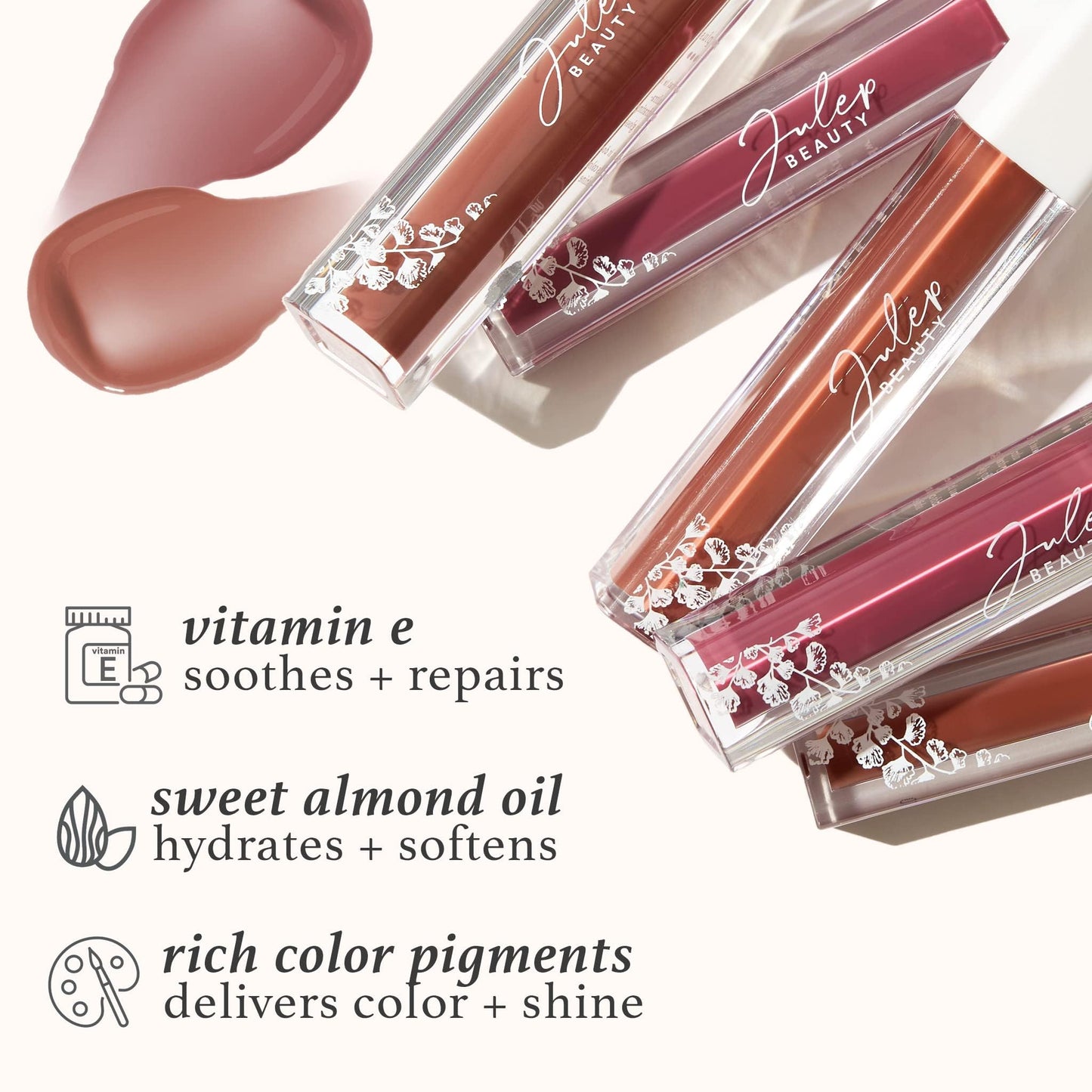 Julep So Plush Hydrating Lip Gloss - High-Shine, Non-Sticky Lip Color - Vitamin E for Soothing & Repair - Cruelty-Free, Moisturizing Gloss - Girl