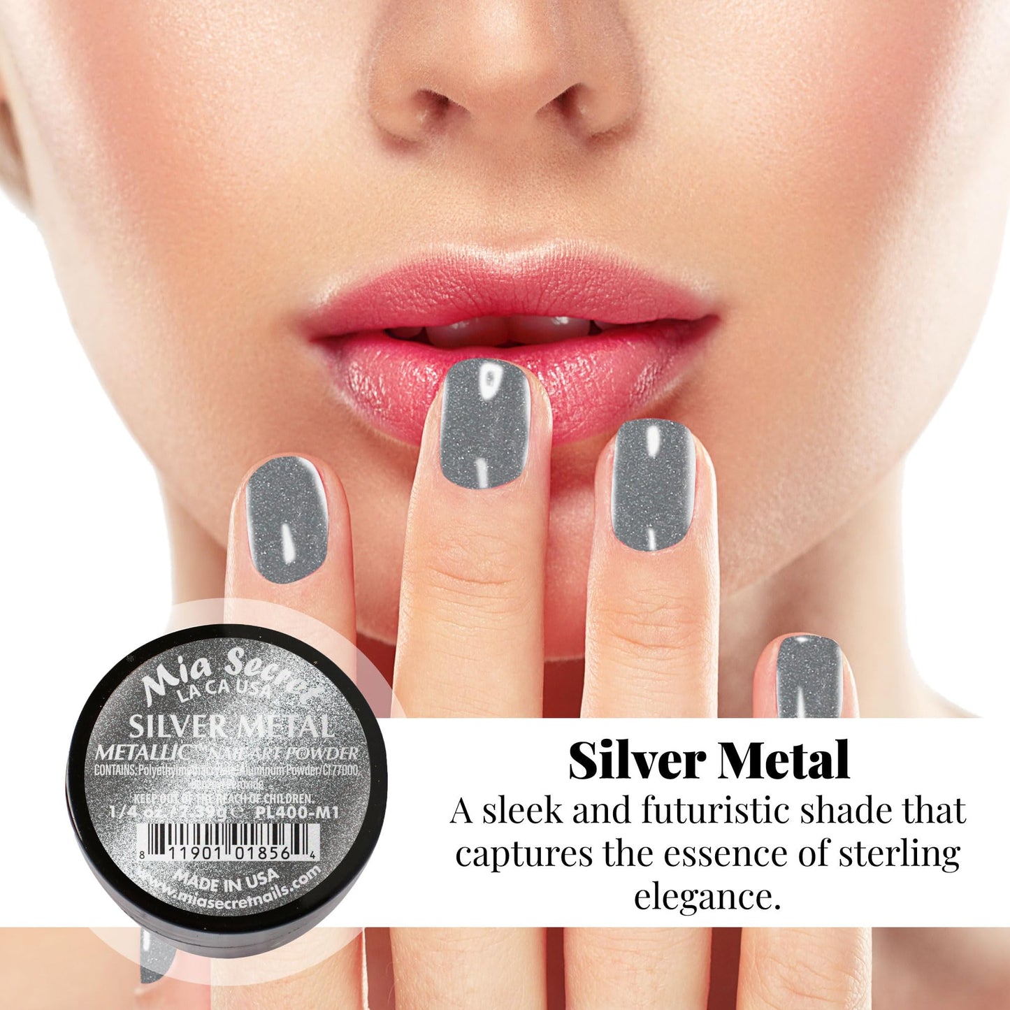 Mia Secret -Metallic Nail Acrylic Powder set of 6 Beauty & Personal Care Mia Secret